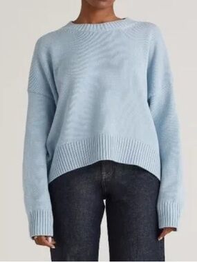 Quince Women's Crewneck Sweater in Light Blue